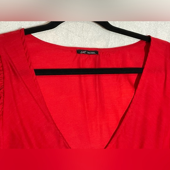 SAR MICHEL, Women Red Shirt, Sz: Medium - Picture 3 of 3